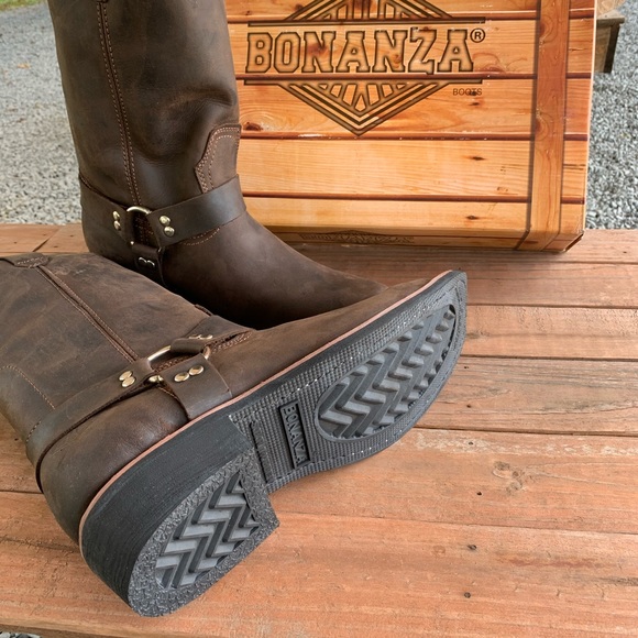 Men's Bonanza BA-120 Harness Biker Boots - Picture 5 of 5